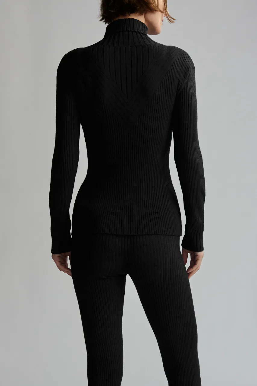 Esme Rib Roll Neck