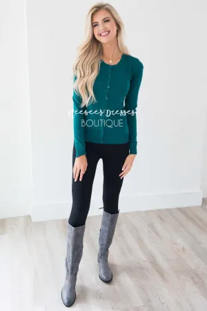 Essential Crewneck Fall Cardigan