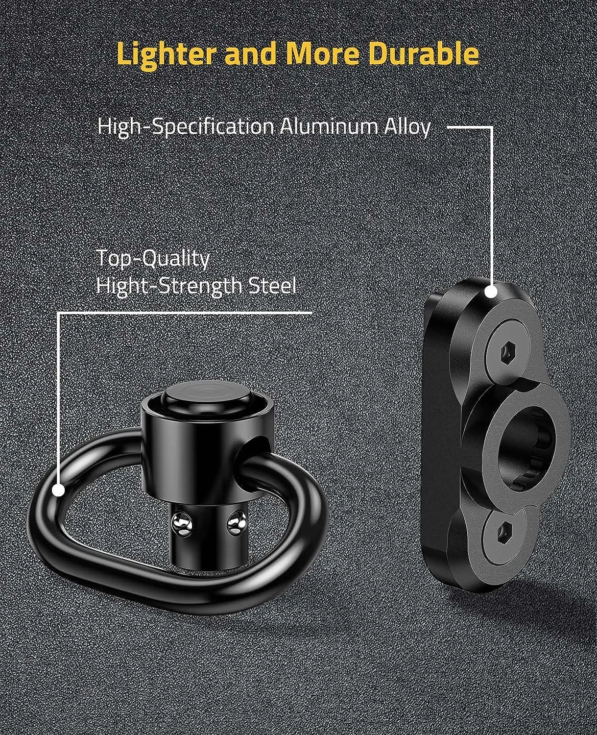EZshoot Sling Swivel Mount 1.25" Sling Mount for 2 Point Sling