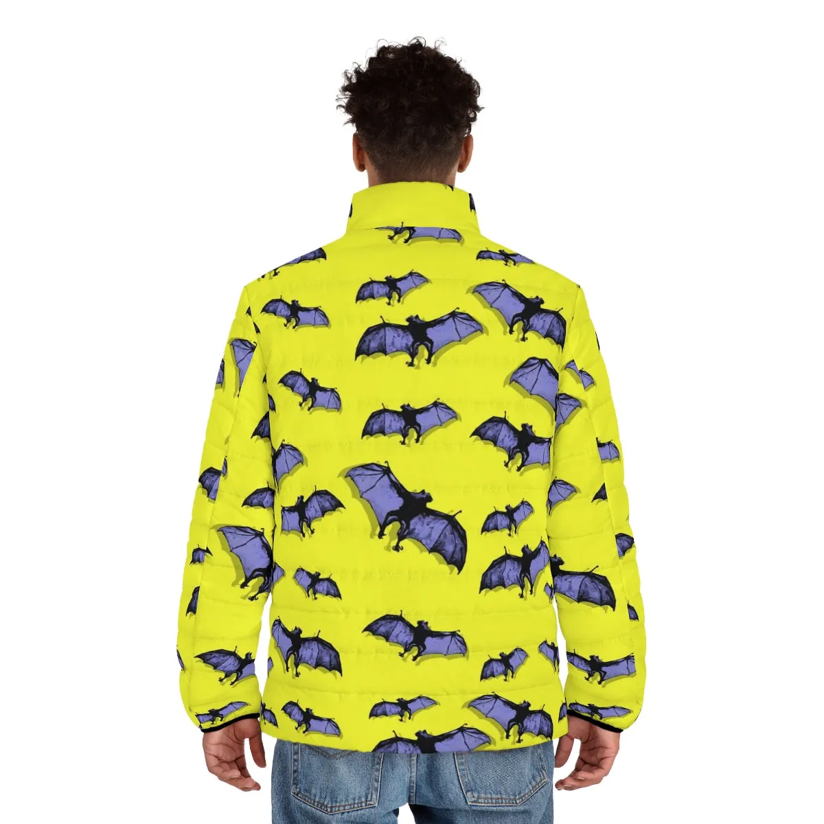 Flying Bats - Van Gogh Tribute | Art Freak Pop Puffer Jacket