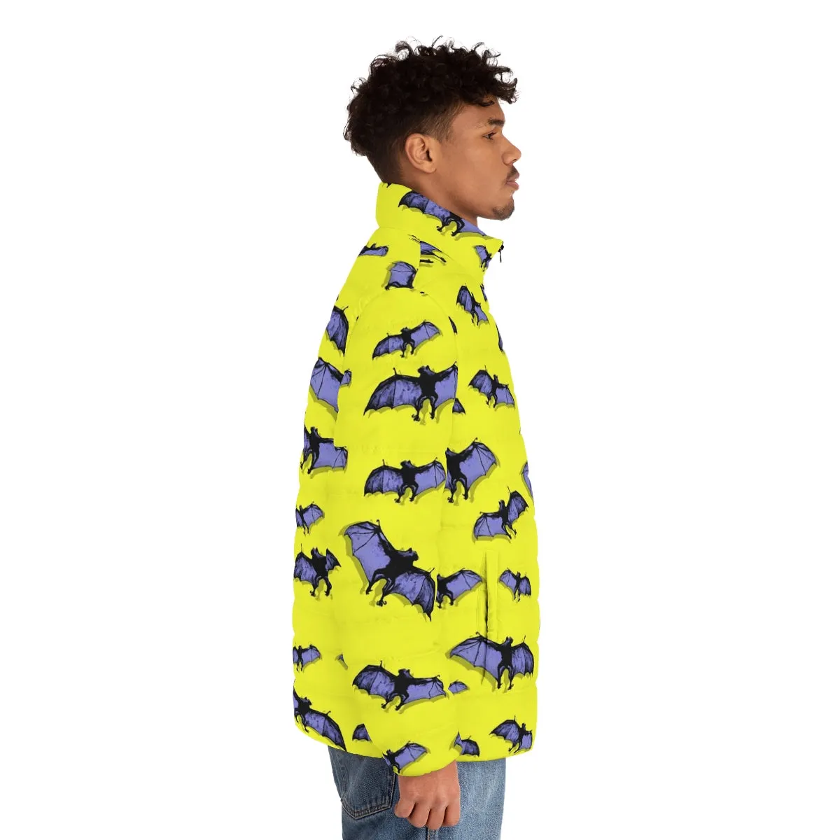 Flying Bats - Van Gogh Tribute | Art Freak Pop Puffer Jacket