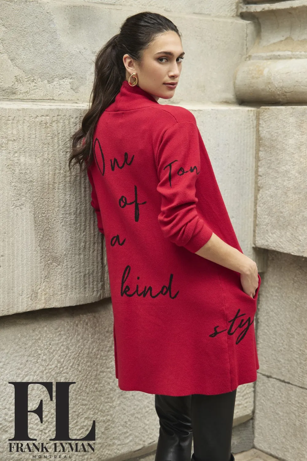 Frank Lyman Cardigan 244697U Red/Black