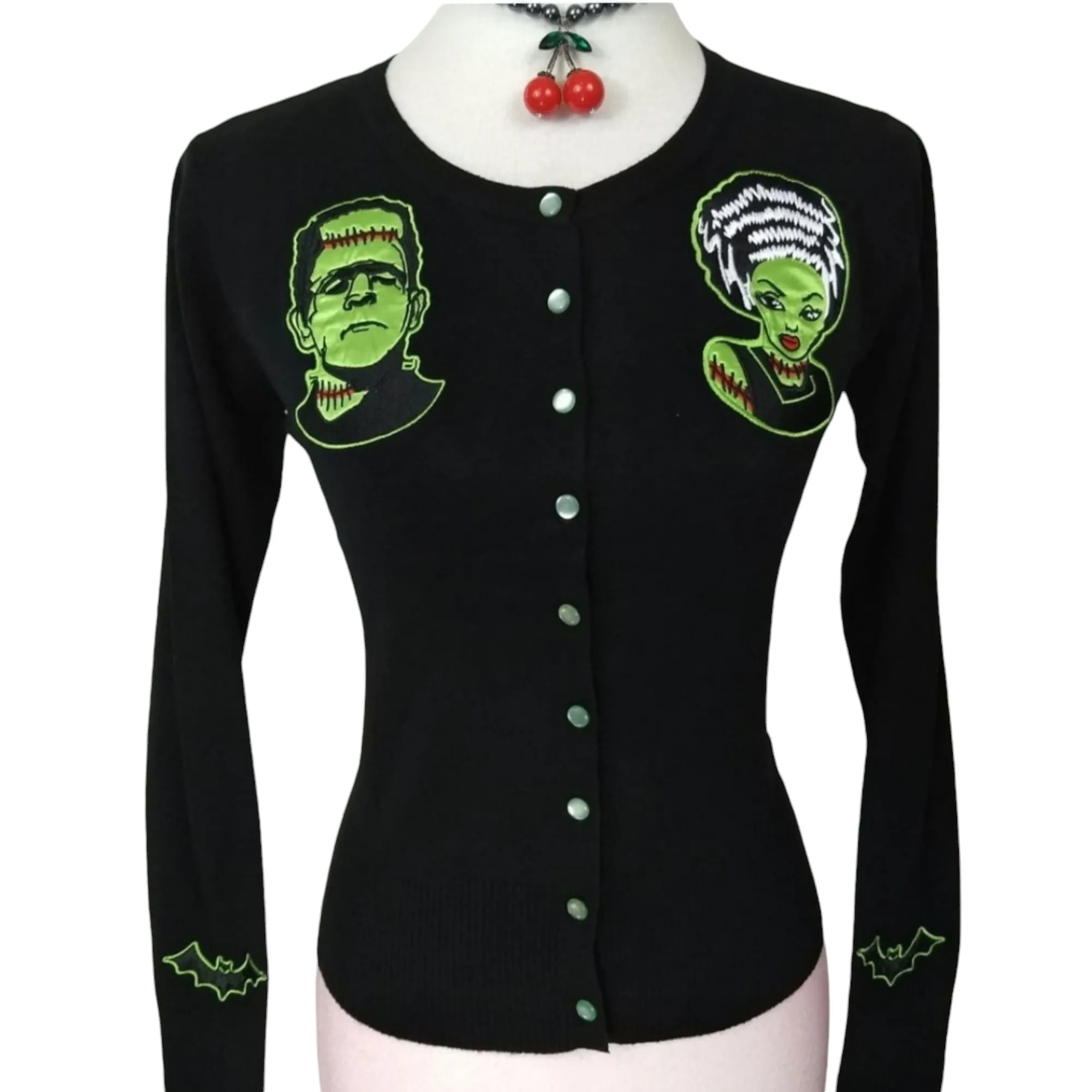 Frankenstein and Bride Cardigan