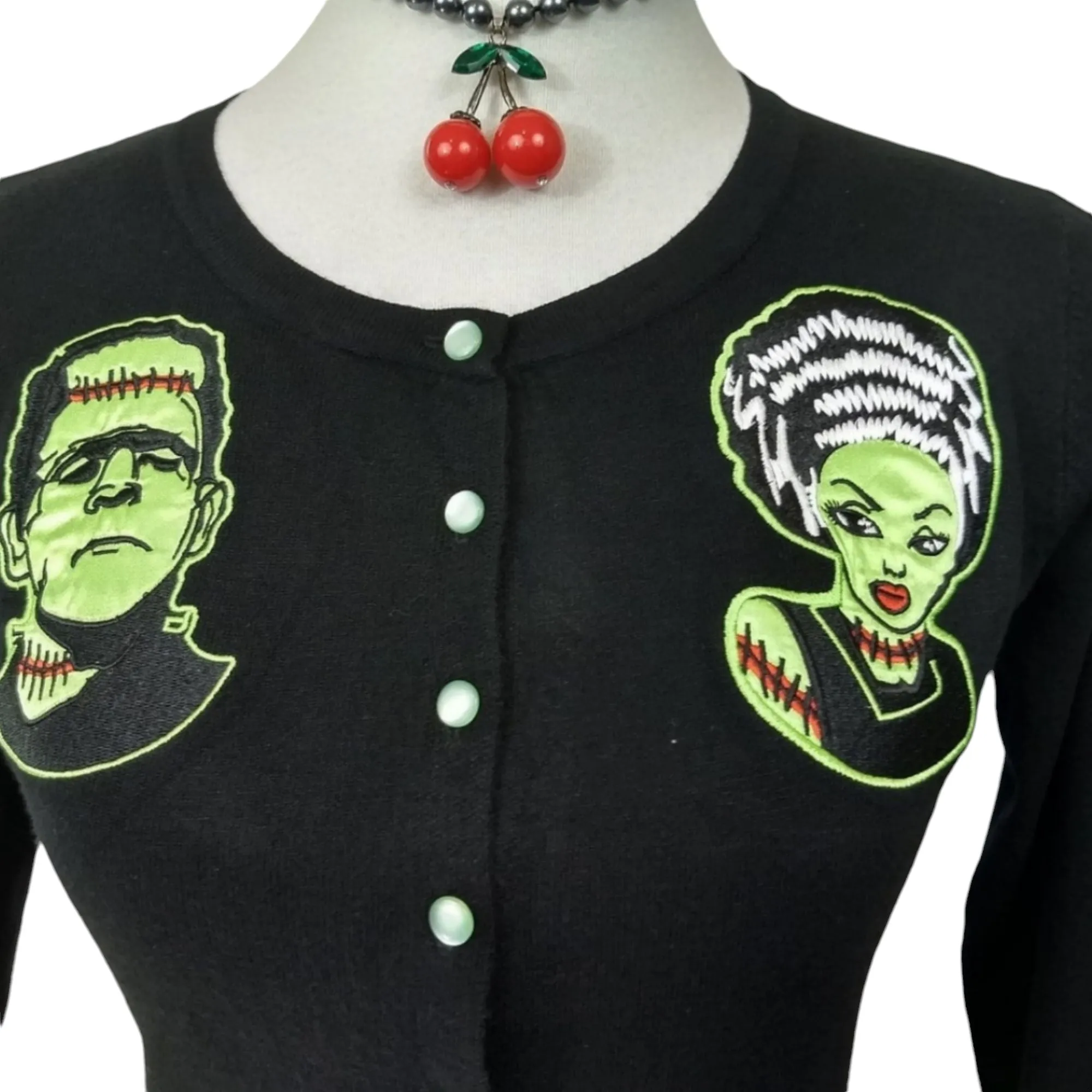 Frankenstein and Bride Cardigan