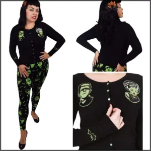 Frankenstein and Bride Cardigan