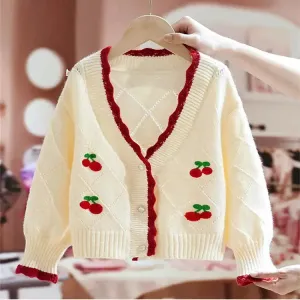 Girls Cute Knit Cardigan