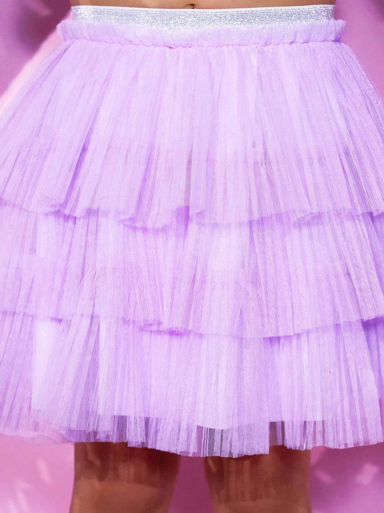 Girl's Purple Shrug And Skirt With Bustier Co-Ordinate Set - Lil Drama