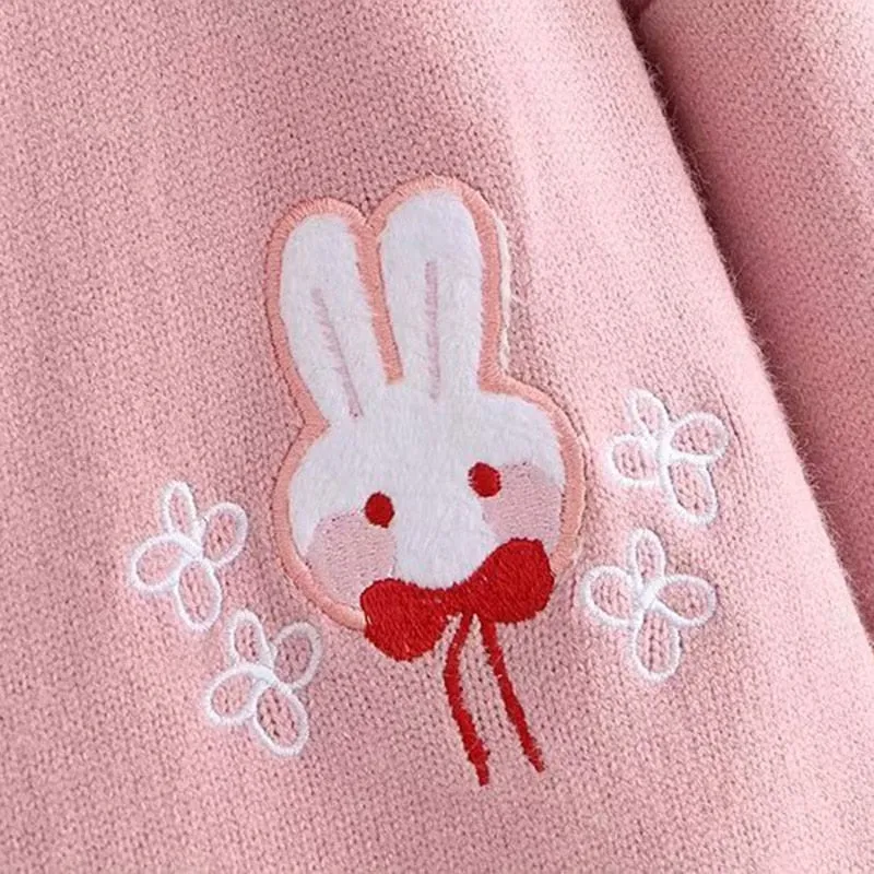 Kawaii Lolita Bunny Cardigan Sweater - Embrace Bunny Elegance in Style! 🐰👚