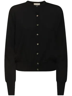 Khaite   Jackie wool blend cardigan 