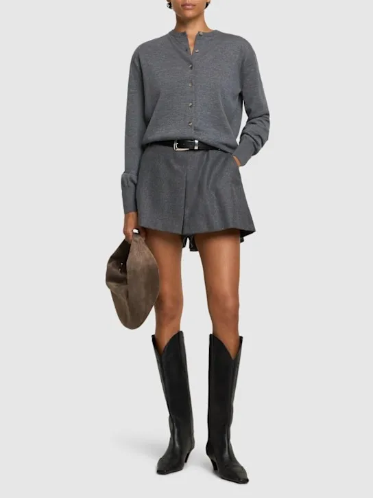 Khaite   Jackie wool blend cardigan 