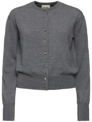Khaite   Jackie wool blend cardigan 