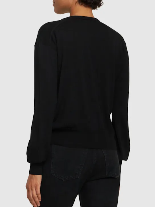 Khaite   Jackie wool blend cardigan 