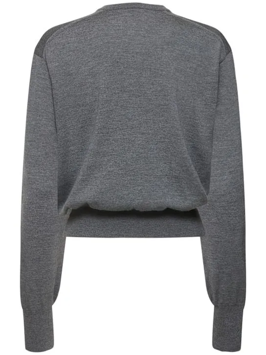 Khaite   Jackie wool blend cardigan 