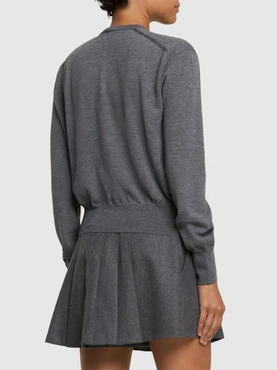 Khaite   Jackie wool blend cardigan 