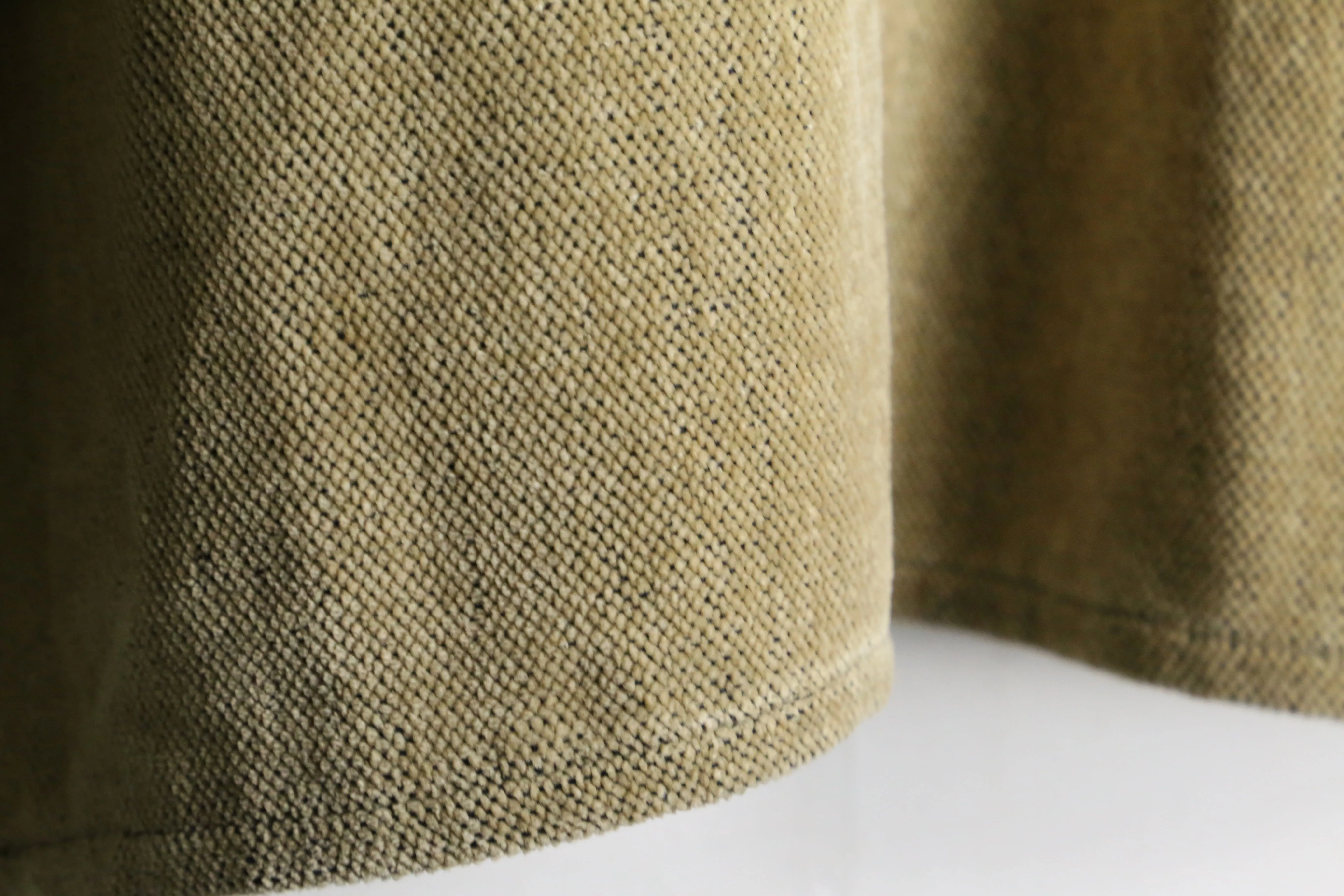 khaki×mastard color front design knit cardigan