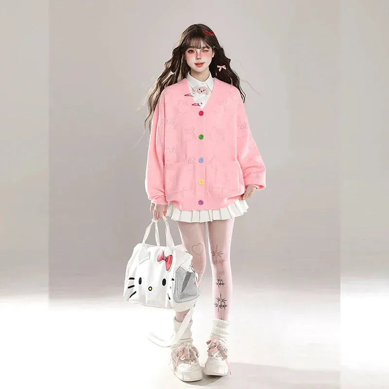 Korean Sweet Style V-neck Cardigan Sweater
