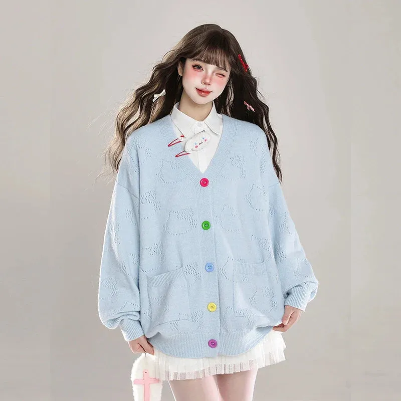 Korean Sweet Style V-neck Cardigan Sweater