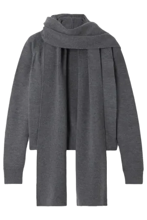 Layered Wool Cardigan