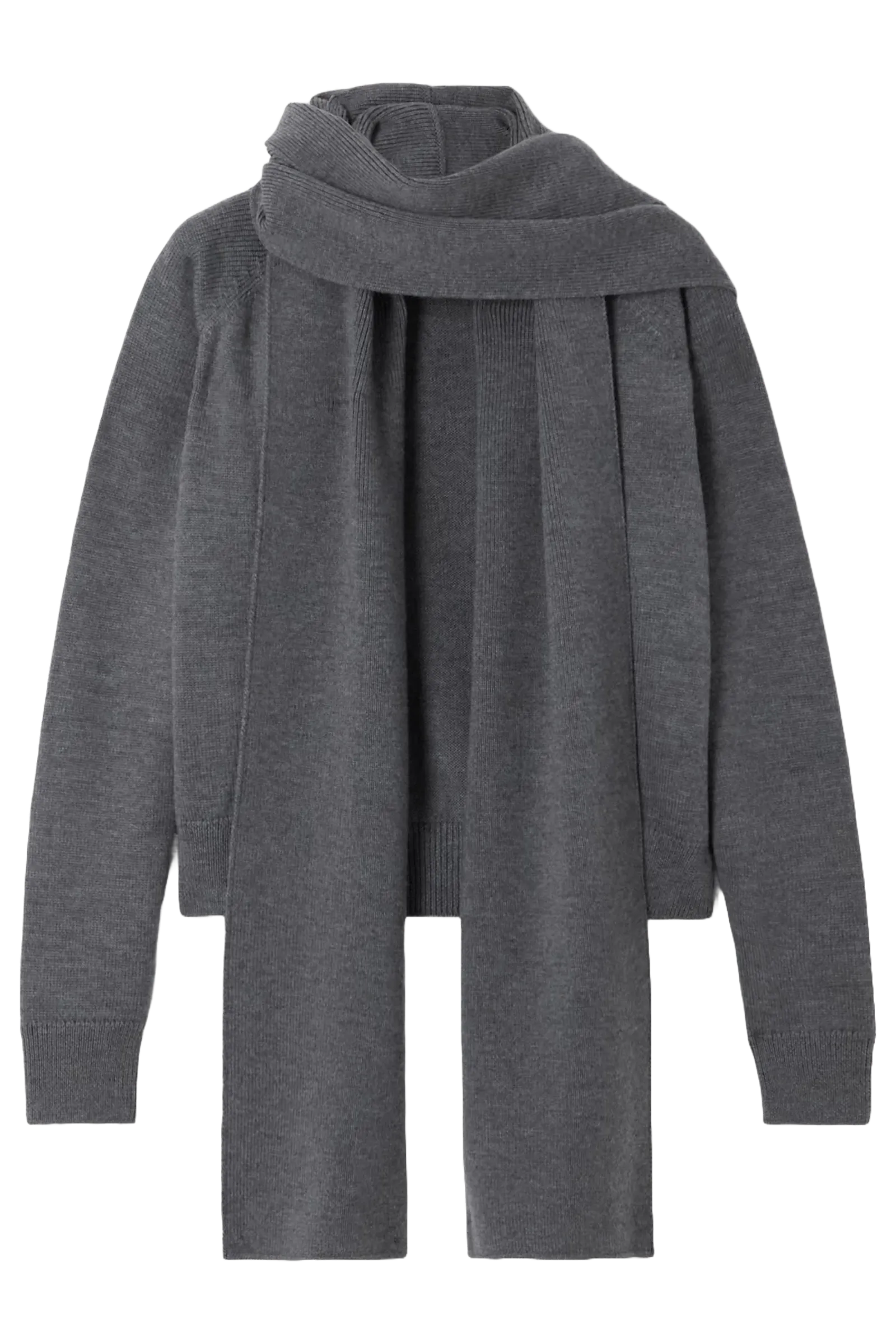 Layered Wool Cardigan