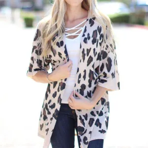 Leopard Kimono Cardigan