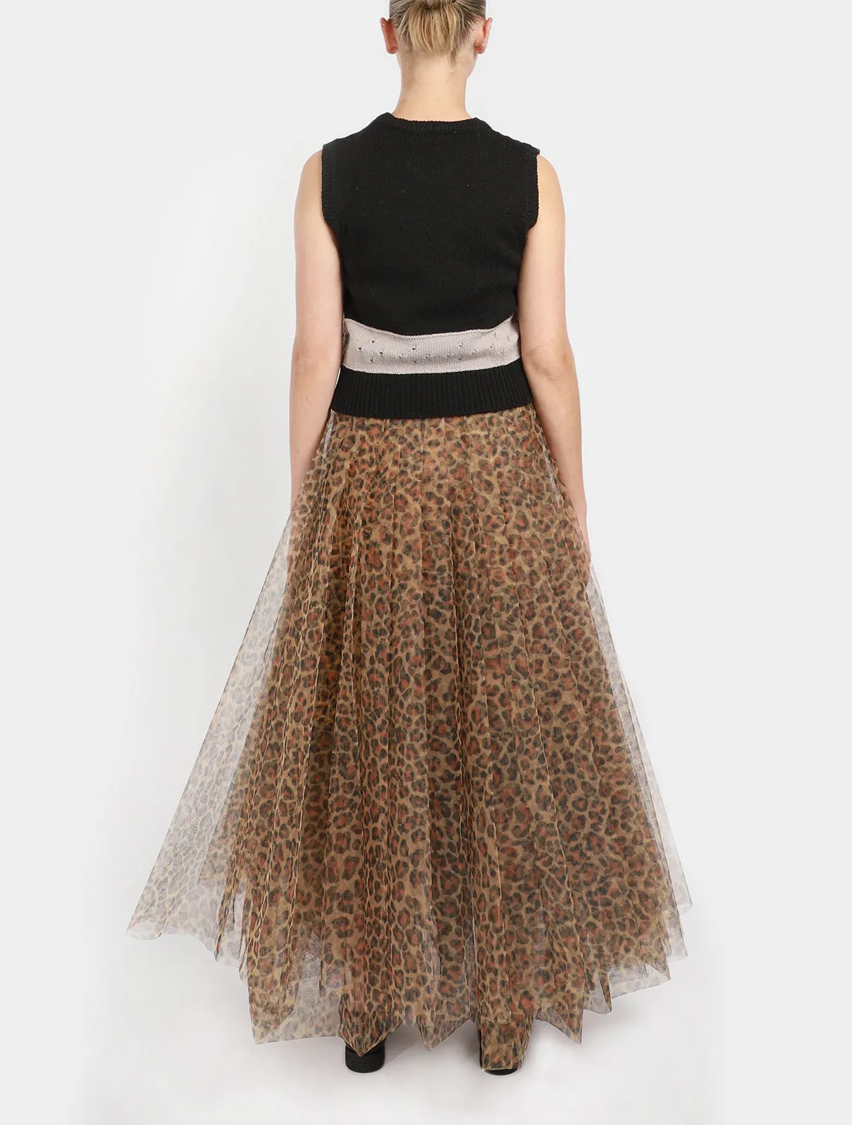 Leopard Tulle Darian Skirt