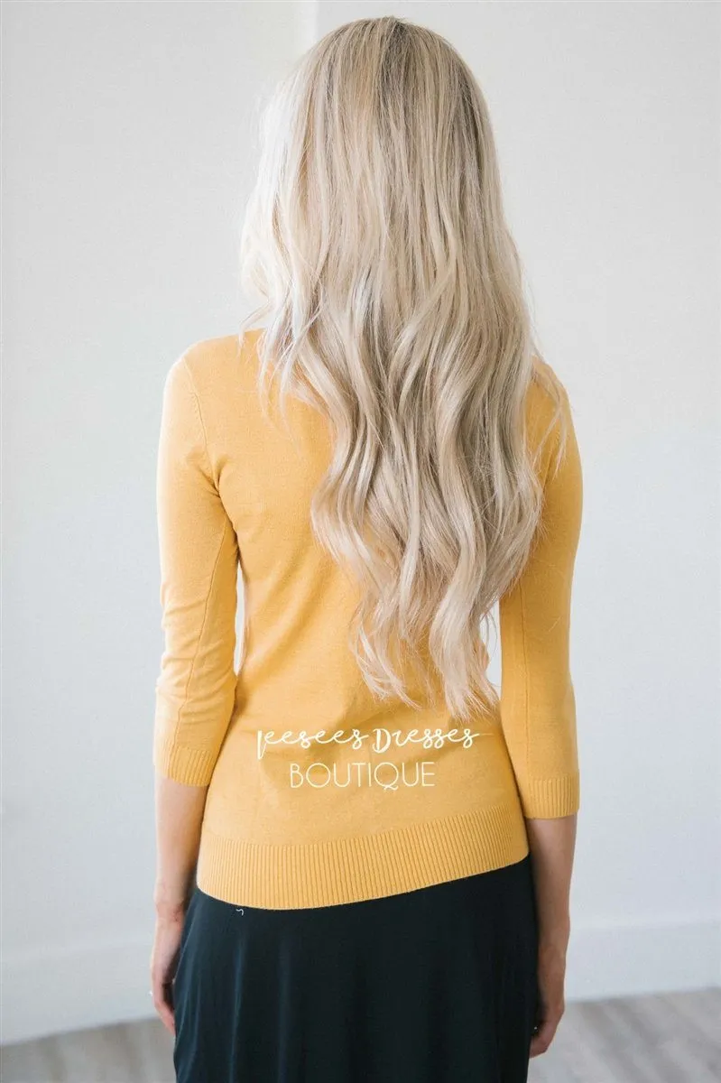 Light Weight 3/4 Sleeve Cardigan