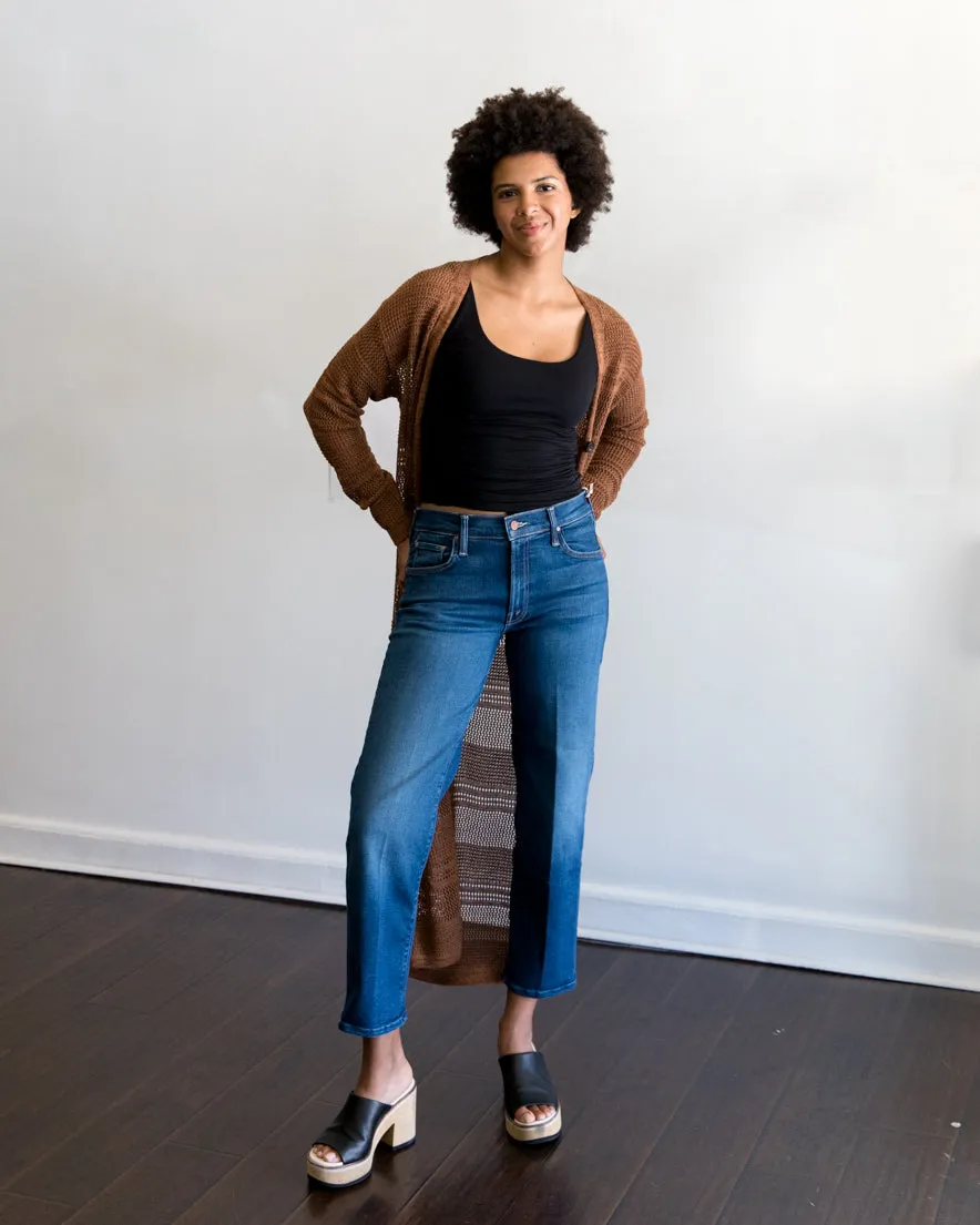 Line Vienna Knit Cardigan in Caramel