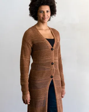 Line Vienna Knit Cardigan in Caramel