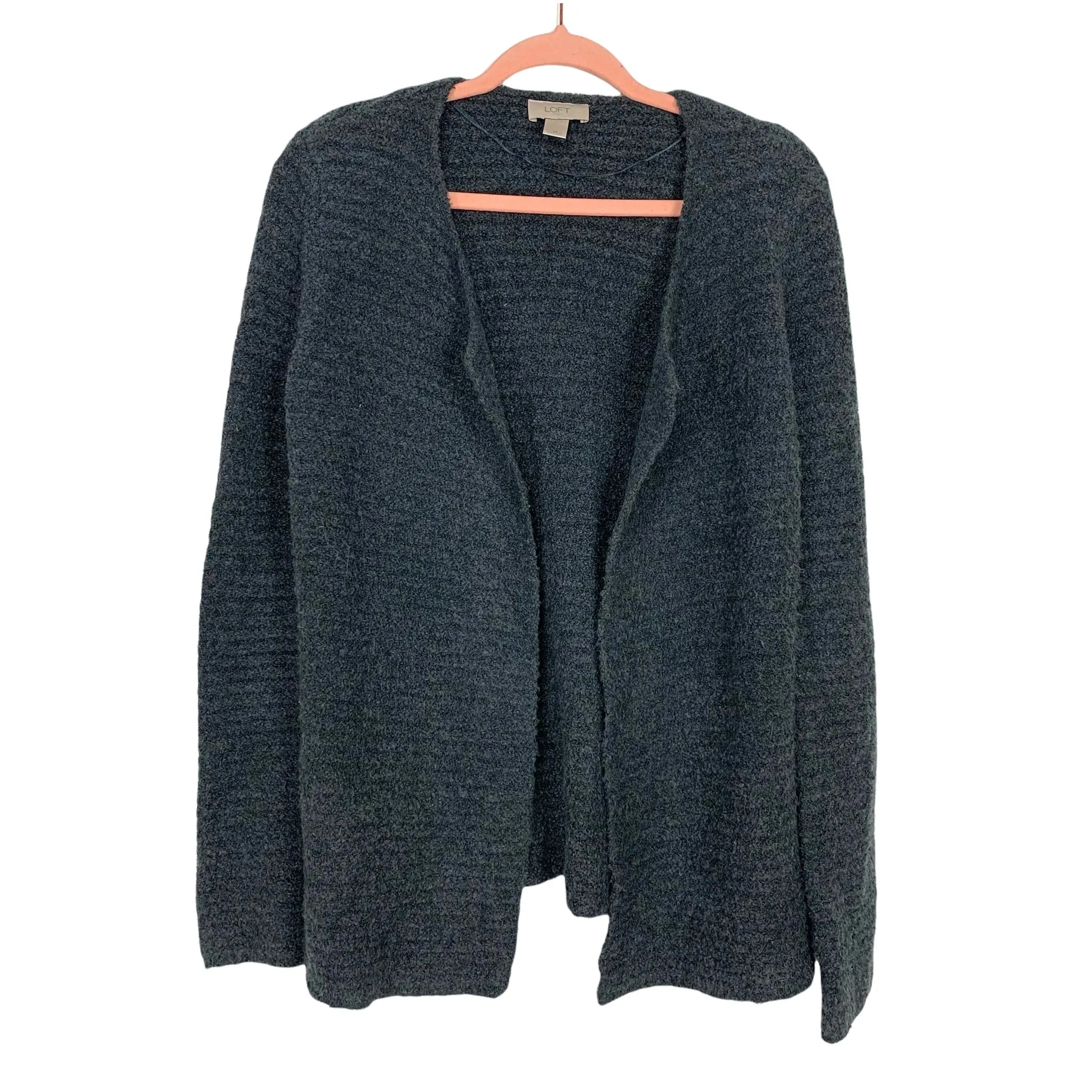 LOFT Grey Open Front Cardigan- Size M