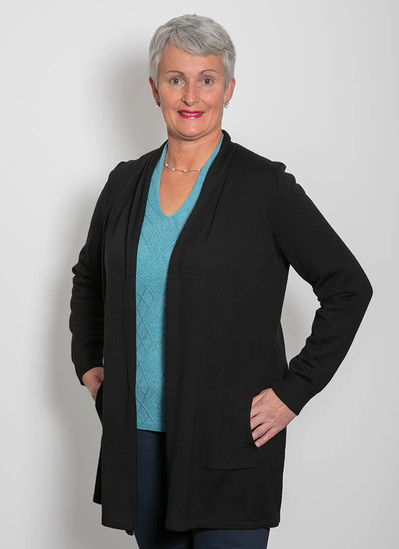 Longline Cardigan with pockets