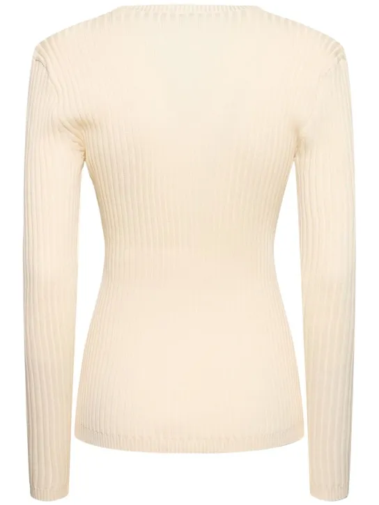 Magda Butrym   Embroidered cotton knit cardigan 