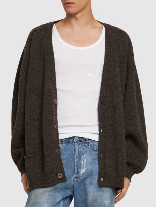Magliano   Grampa logo wool cardigan 