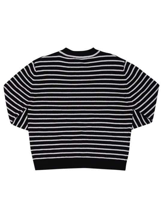 Marni Junior   Striped cotton knit cardigan 