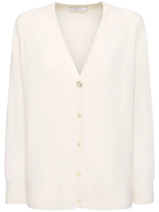 Max Mara   Ampezzo wool &amp; cashmere knit cardigan 