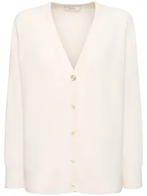 Max Mara   Ampezzo wool &amp; cashmere knit cardigan 