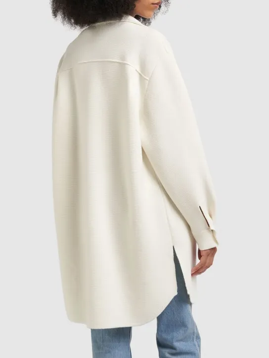 Max Mara   Oversize wool knit cardigan 