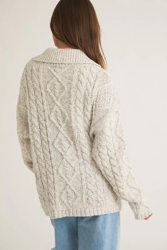 MAYRA FRONT POCKET DETAIL LONG SLEEVE OVERSIZED CARDIGAN XS-L
