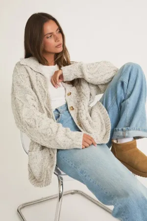 MAYRA FRONT POCKET DETAIL LONG SLEEVE OVERSIZED CARDIGAN XS-L