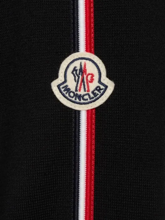 Moncler   Padded nylon &amp; wool down cardigan 