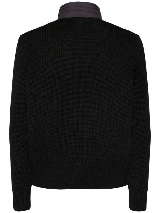 Moncler   Virgin wool down cardigan 