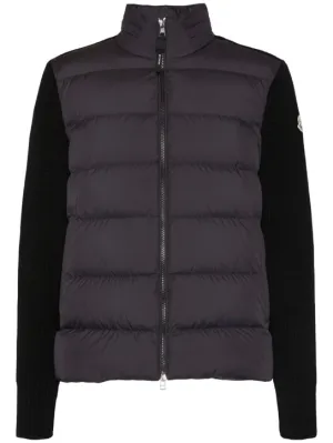 Moncler   Virgin wool down cardigan 