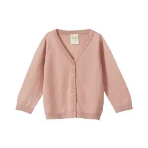 Nature Baby Light Cotton Knit Cardigan Tulip