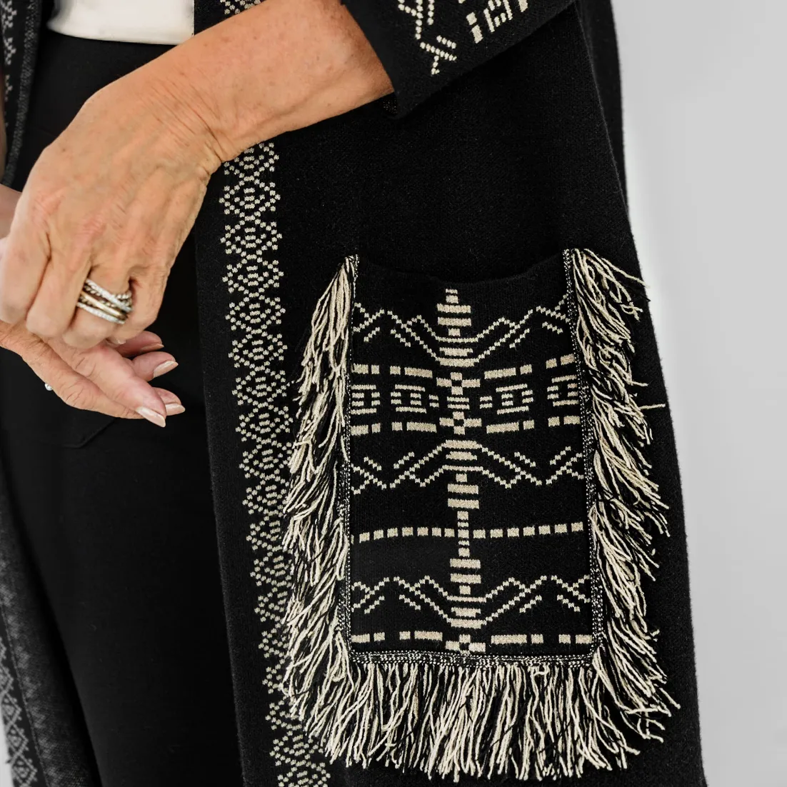 Nordic Fringe Cardi
