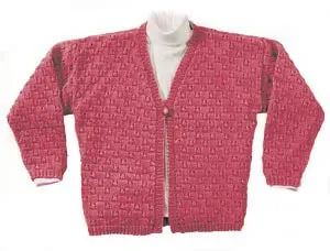 One Button Cardigan Pattern (Knit)