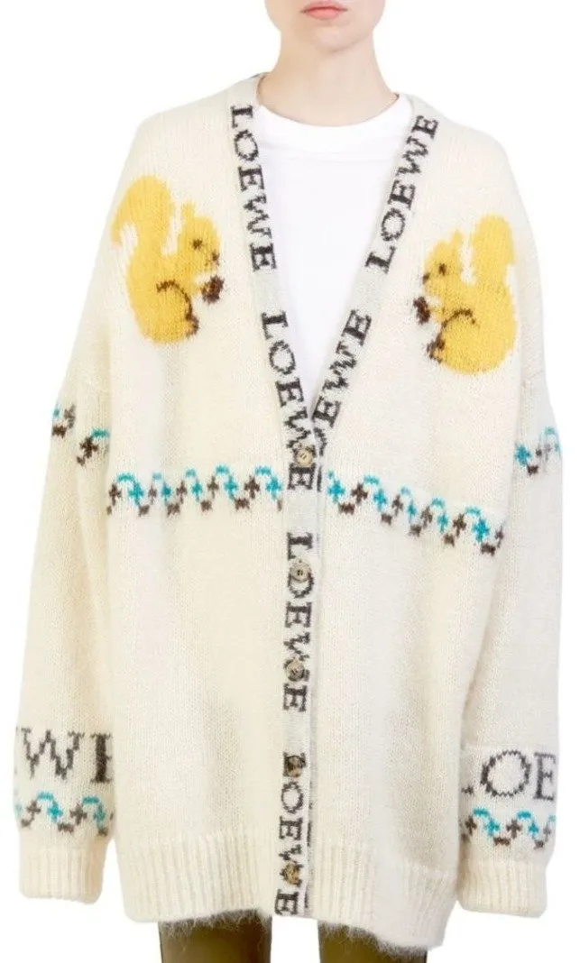 Oversized Squirrel Cardigan