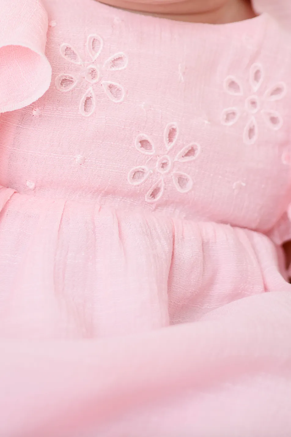 Pale Pink Cotton Voile Dress