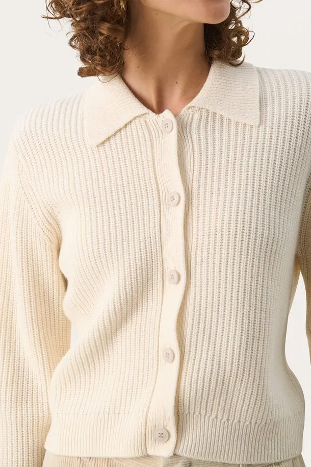 PART TWO LUCIANNA CARDIGAN BIRCH