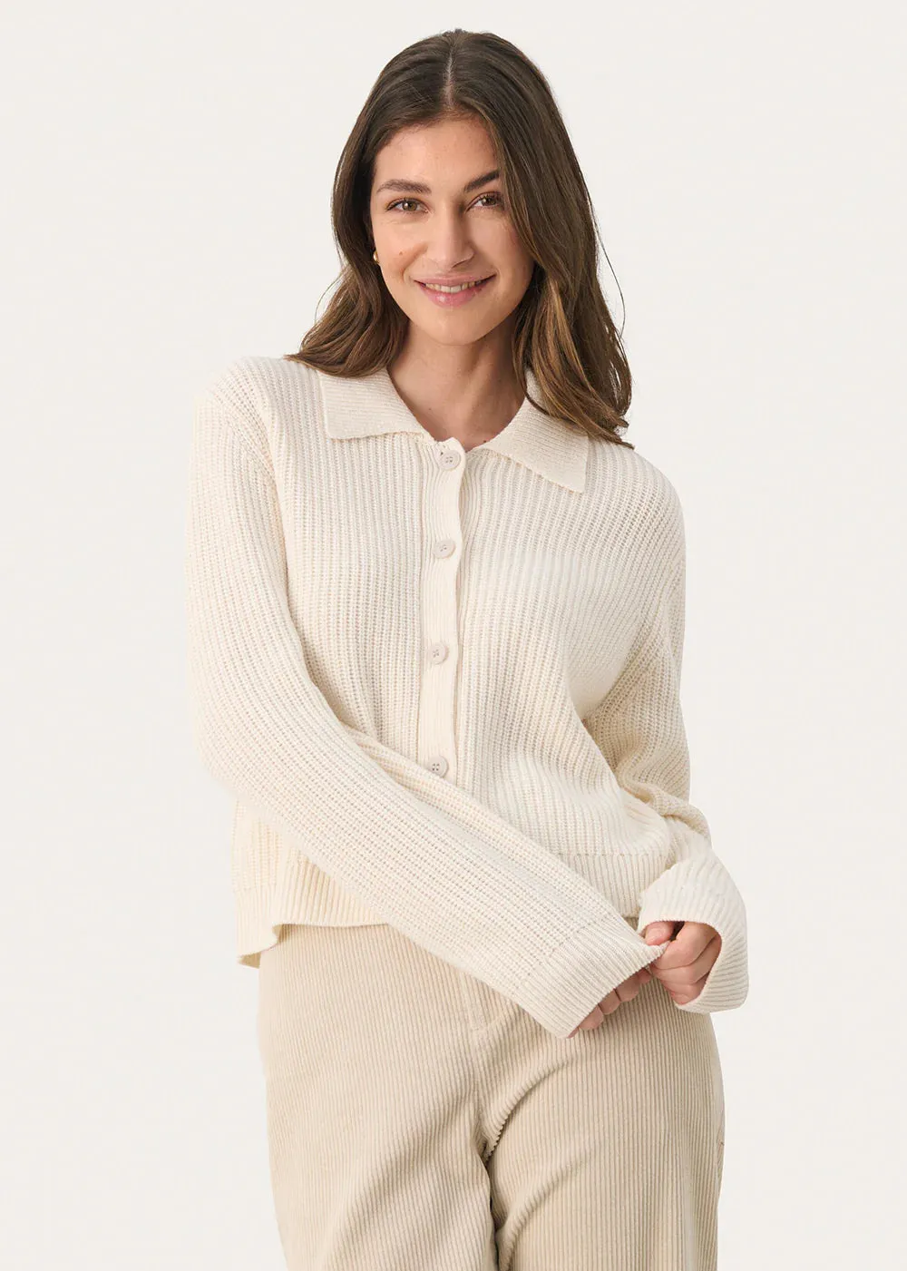 PART TWO LUCIANNA CARDIGAN BIRCH