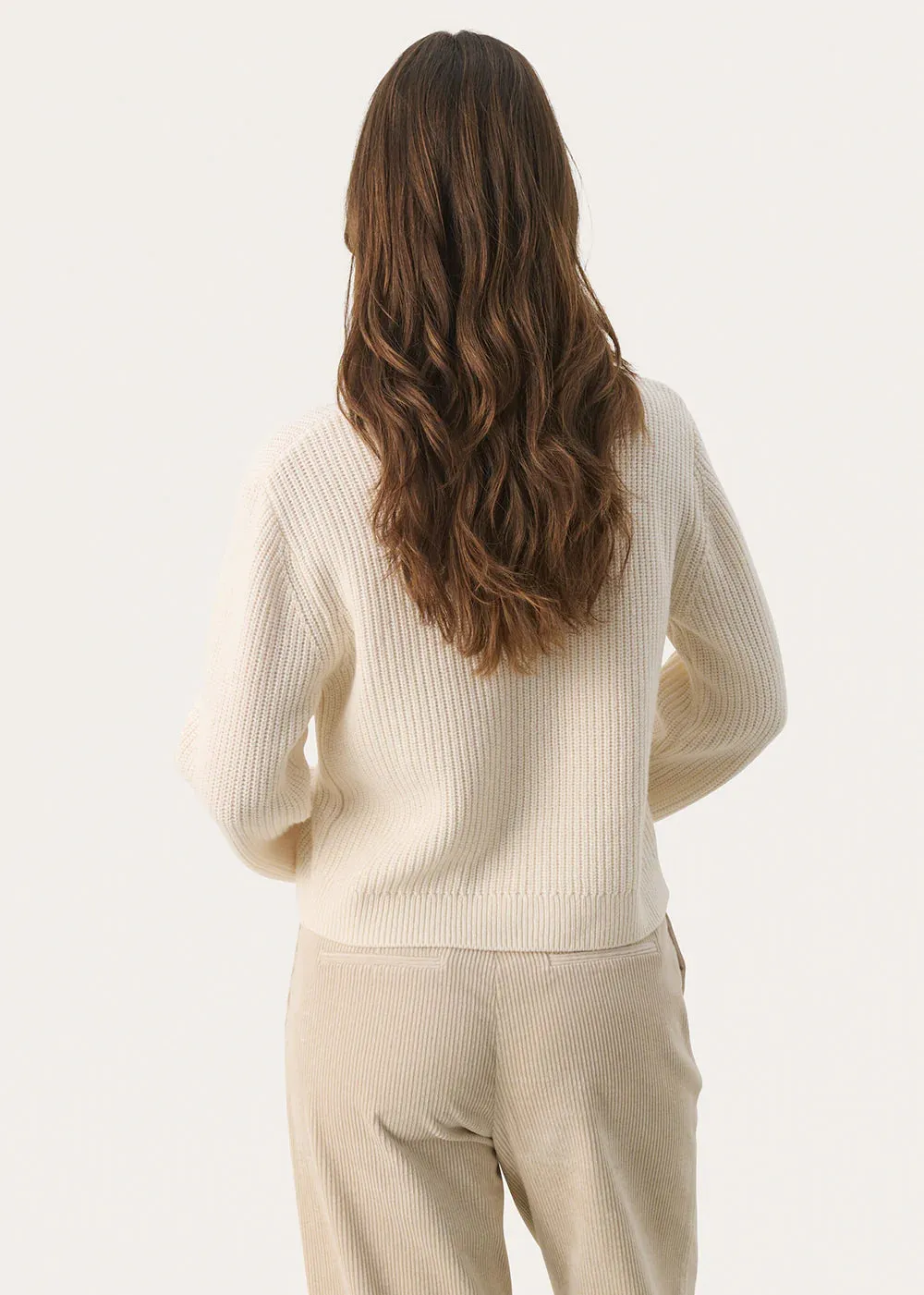 PART TWO LUCIANNA CARDIGAN BIRCH