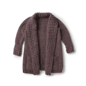 Patons Cozy Collar Crochet Cardigan